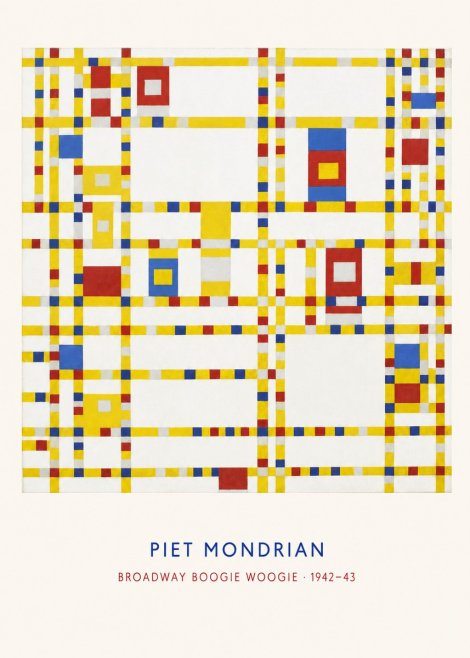 Piet Mondrian Broadway Boogie Woogie No6 - Plakát