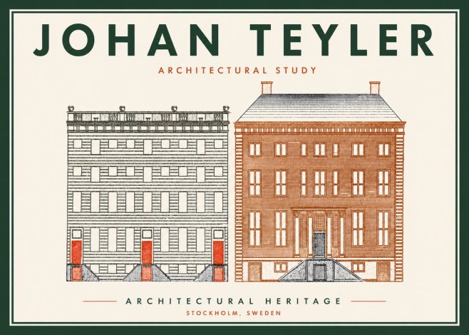 Johan Teyler Two Houses No6 - Plakát