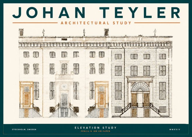 Johan Teyler Elevation Study No3 - Plakát