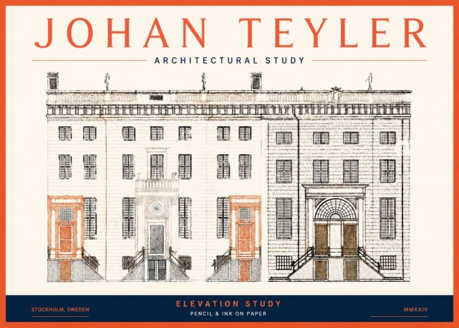 Johan Teyler Elevation Study No5 - Plakát