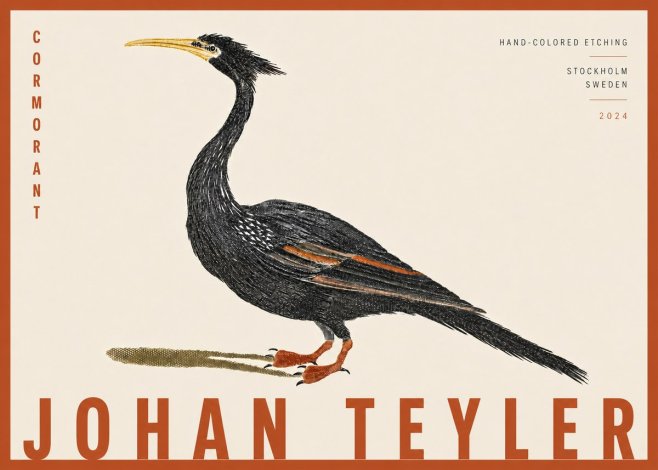 Johan Teyler Cormorant No4 - Plakát
