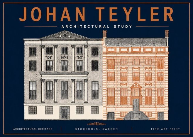 Johan Teyler Architectural Study III No4 - Plakát
