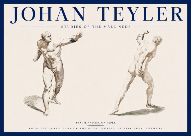 Johan Teyler Studies of the Male Nude No3 - Plakát