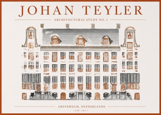Johan Teyler Architectural Study No. 1 I No1 - Plakát