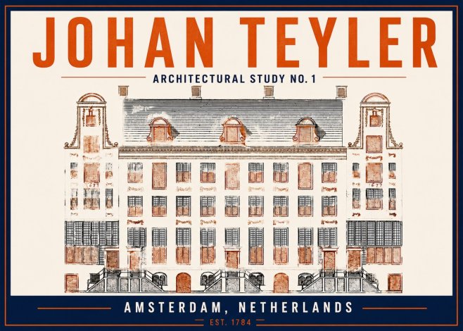 Johan Teyler Architectural Study No. 1 I No5 - Plakát