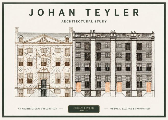 Johan Teyler Architectural Study IV No1 - Plakát