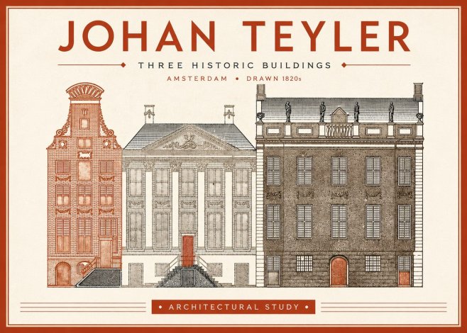 Johan Teyler Three Historic Buildings No4 - Plakát