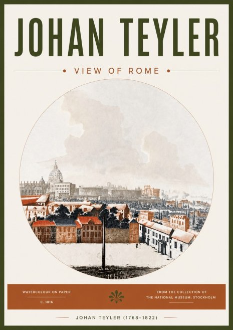 Johan Teyler View of Rome No4 - Plakát
