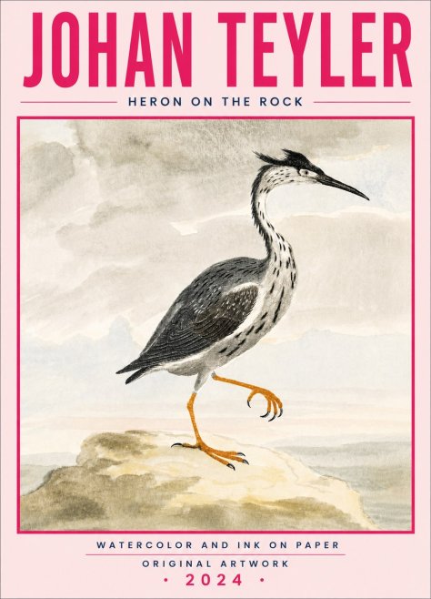 Johan Teyler Heron on the Rock No5 - Plakát