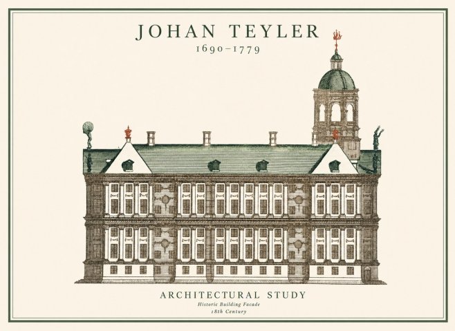 Johan Teyler Architectural Study V No1 - Plakát