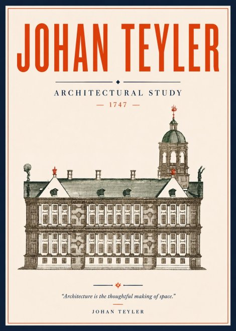 Johan Teyler Architectural Study V No5 - Plakát