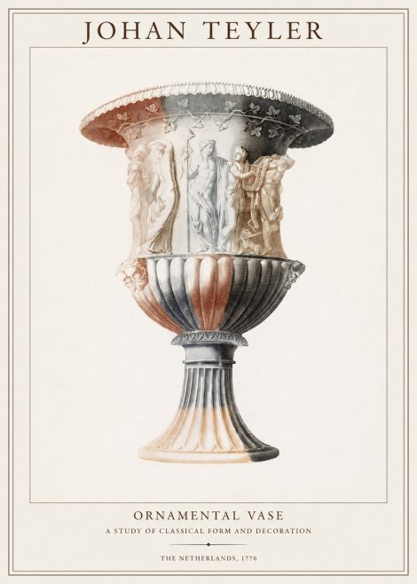 Johan Teyler Ornamental Vase I No1 - Plakát