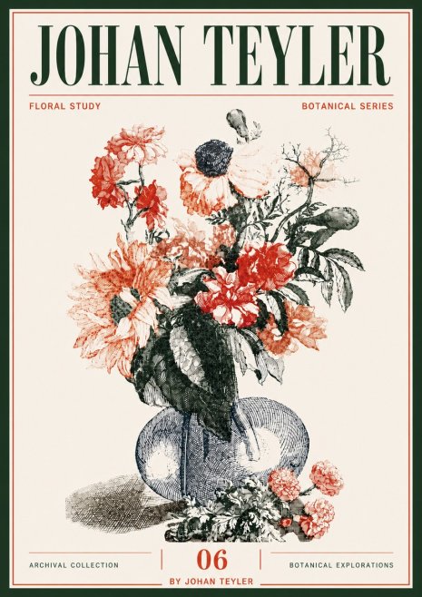 Johan Teyler Floral Study No6 - Plakát