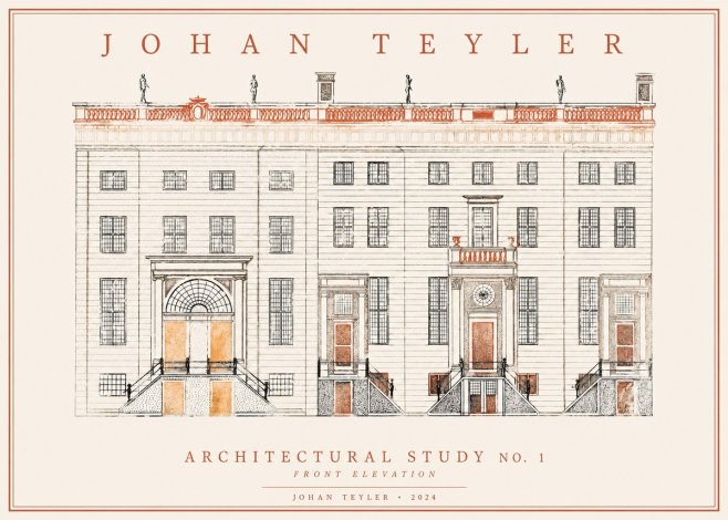 Johan Teyler Architectural Study VI No2 - Plakát