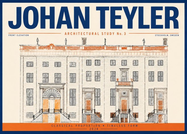 Johan Teyler Architectural Study VI No4 - Plakát