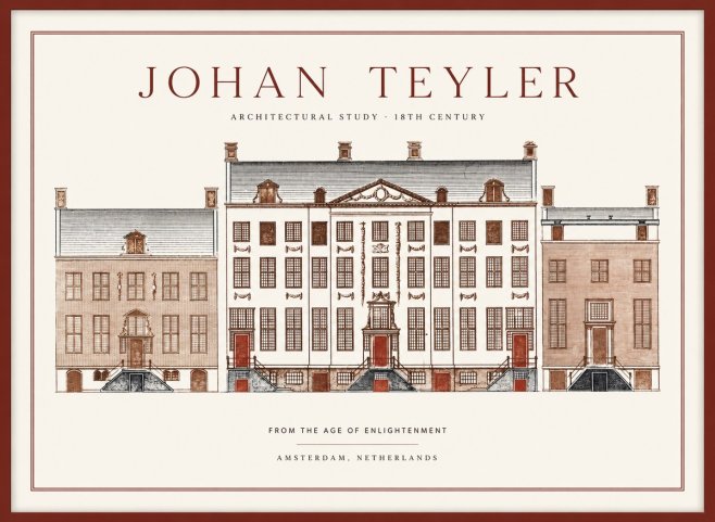 Johan Teyler Architectural Study VII No1 - Plakát