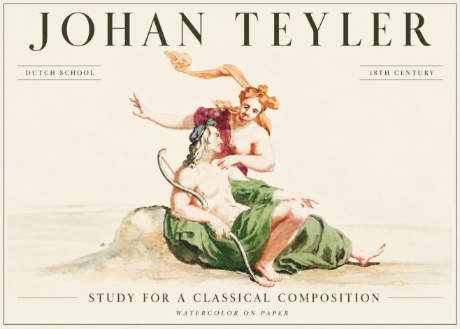 Johan Teyler Study for a Classical Composition No6 - Plakát