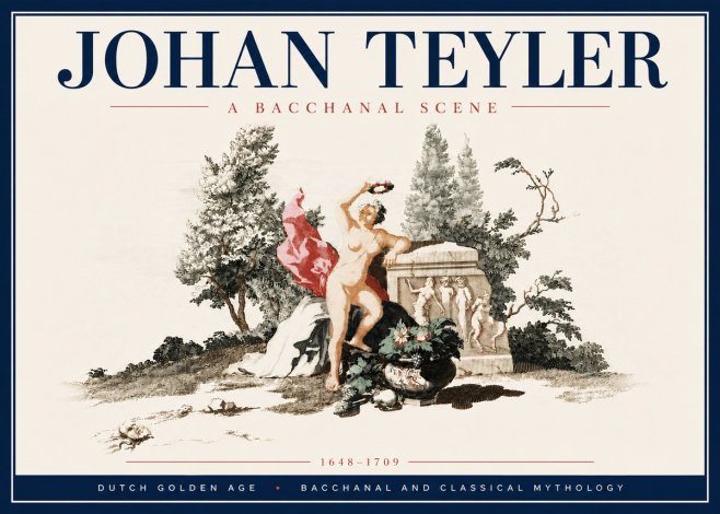 Johan Teyler A Bacchanal Scene No6 - Plakát