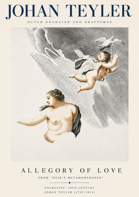 Johan Teyler Allegory of Love No3 - Plakát