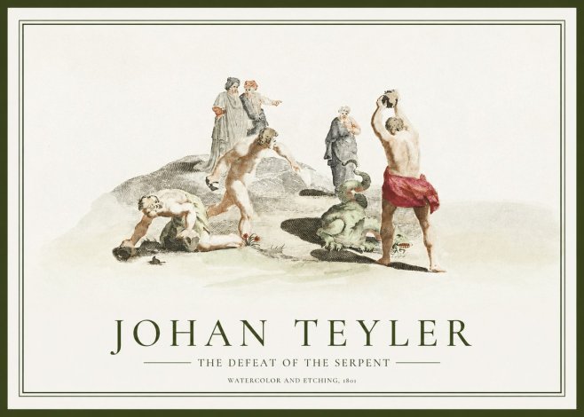 Johan Teyler Study of Ulysses and Polyphemus No2 - Plakát