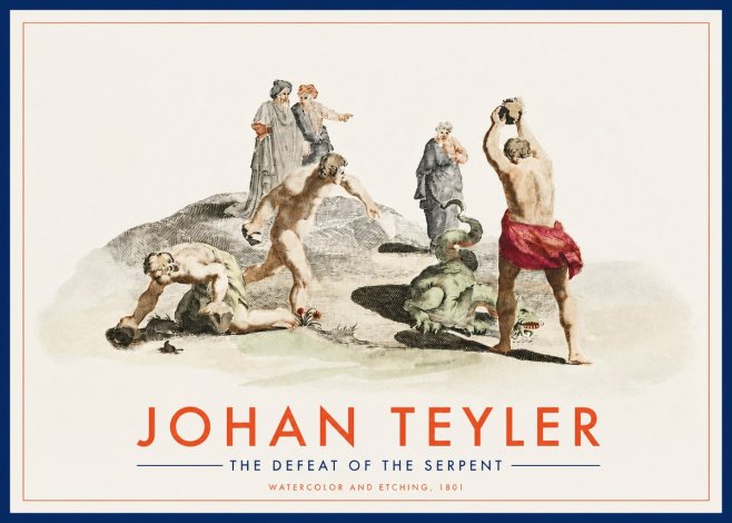 Johan Teyler Study of Ulysses and Polyphemus No3 - Plakát