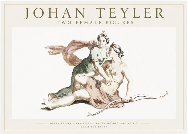 Johan Teyler Diana and Her Companion No6 - Plakát