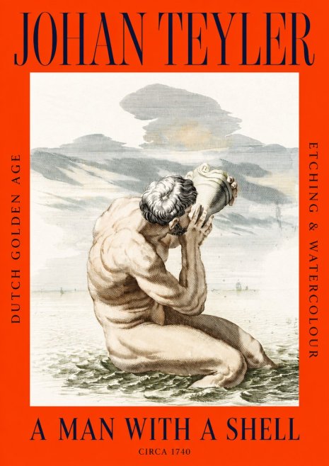 Johan Teyler A Man with a Shell No2 - Plakát