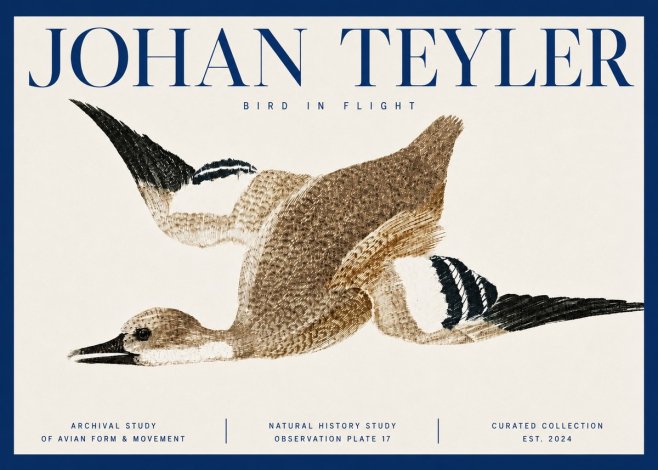 Johan Teyler Bird in Flight II No3 - Plakát