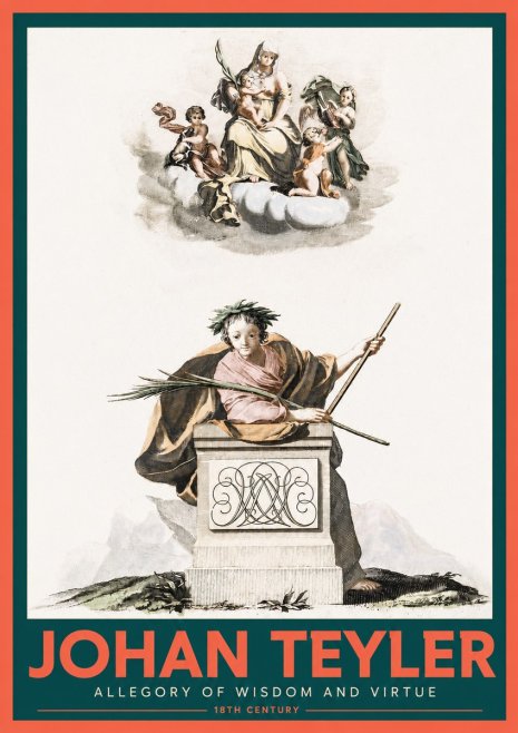 Johan Teyler Allegory of Wisdom and Virtue No2 - Plakát