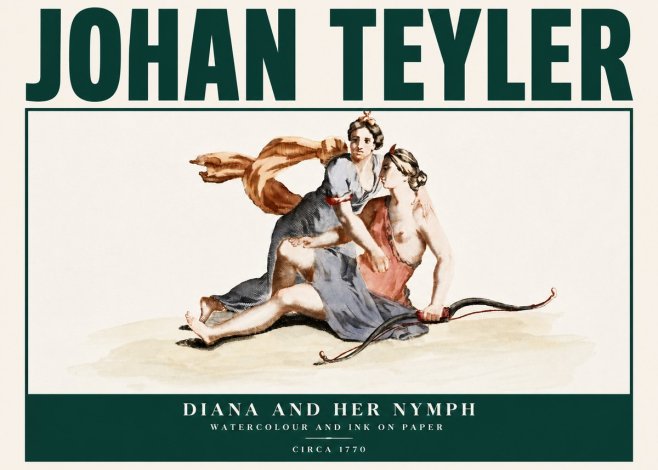 Johan Teyler Diana and Her Nymph No4 - Plakát
