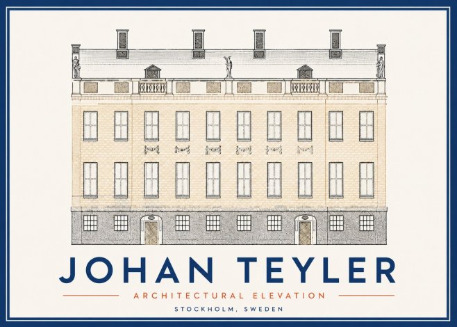 Johan Teyler Architectural Elevation No5 - Plakát