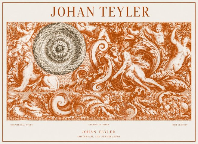 Johan Teyler Ornamental Study No1 - Plakát