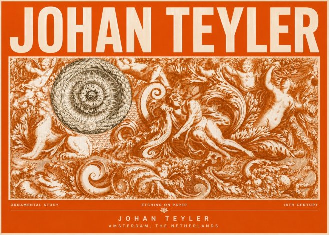 Johan Teyler Ornamental Study No6 - Plakát