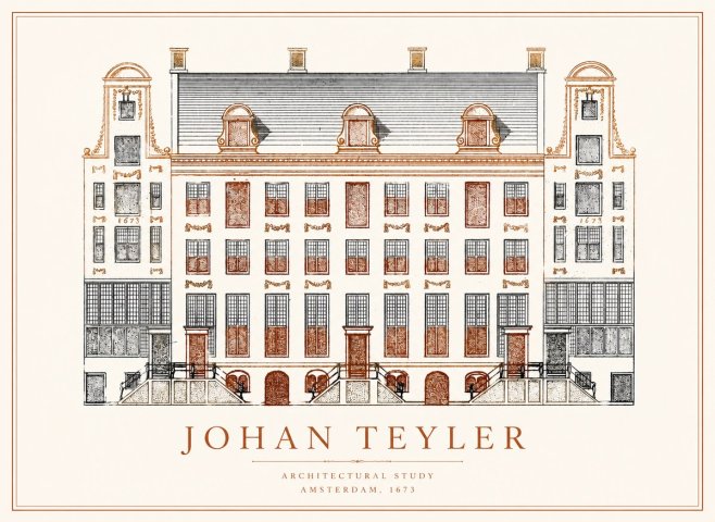 Johan Teyler Architectural Study VIII No1 - Plakát