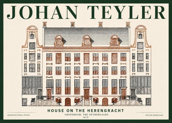 Johan Teyler Architectural Study VIII No6 - Plakát