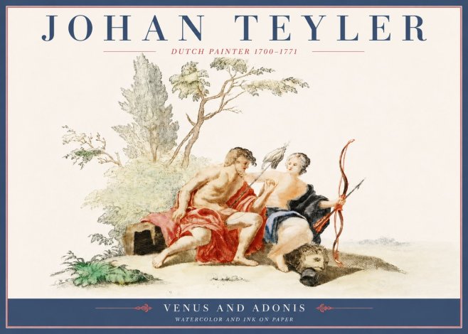 Johan Teyler Venus and Adonis No4 - Plakát