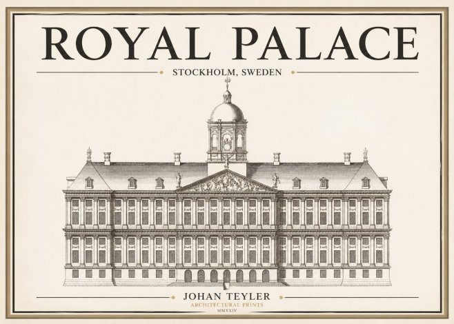 Johan Teyler Royal Palace No1 - Plakát