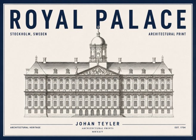 Johan Teyler Royal Palace No4 - Plakát