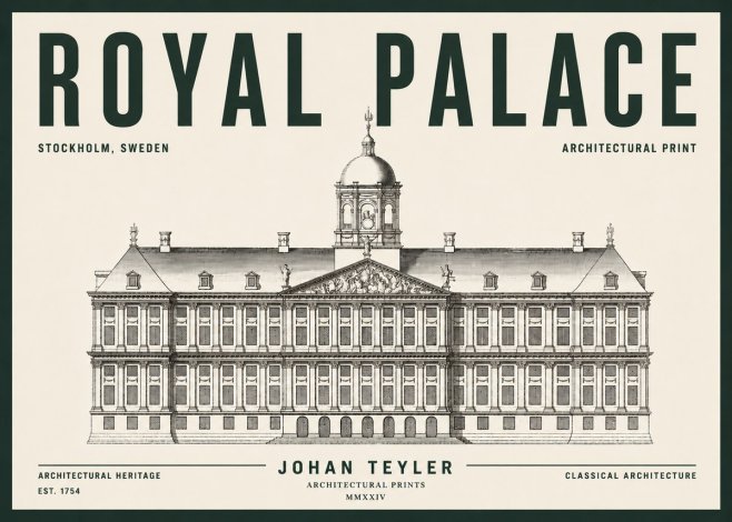 Johan Teyler Royal Palace No5 - Plakát