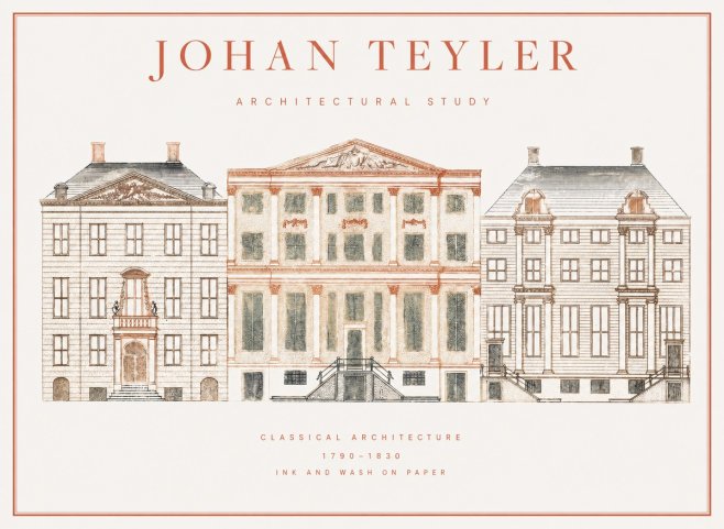 Johan Teyler Architectural Study IX No1 - Plakát