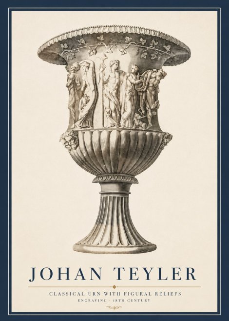 Johan Teyler Classical Urn with Figural Reliefs II No3 - Plakát