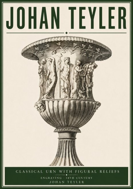 Johan Teyler Classical Urn with Figural Reliefs II No4 - Plakát
