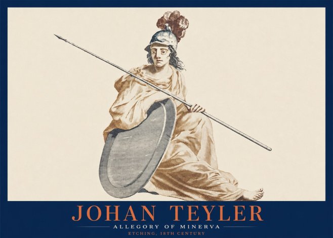 Johan Teyler Allegory of Minerva No2 - Plakát