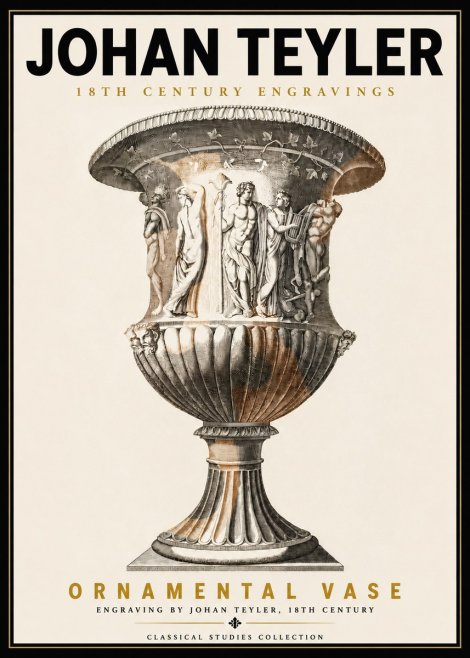 Johan Teyler Ornamental Vase II No5 - Plakát