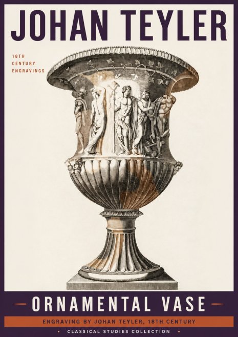 Johan Teyler Ornamental Vase II No6 - Plakát