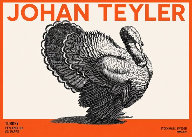 Johan Teyler Turkey No3 - Plakát