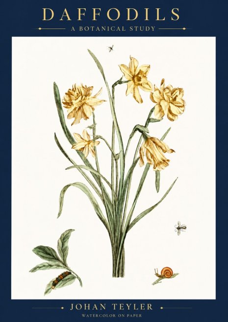 Johan Teyler Daffodils No6 - Plakát