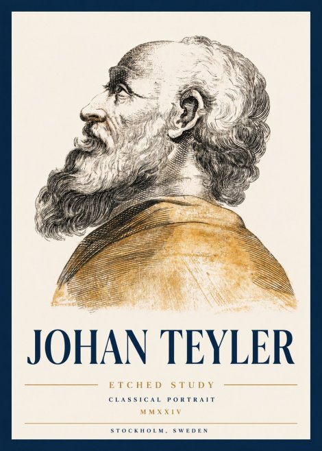Johan Teyler Profile Study No3 - Plakát