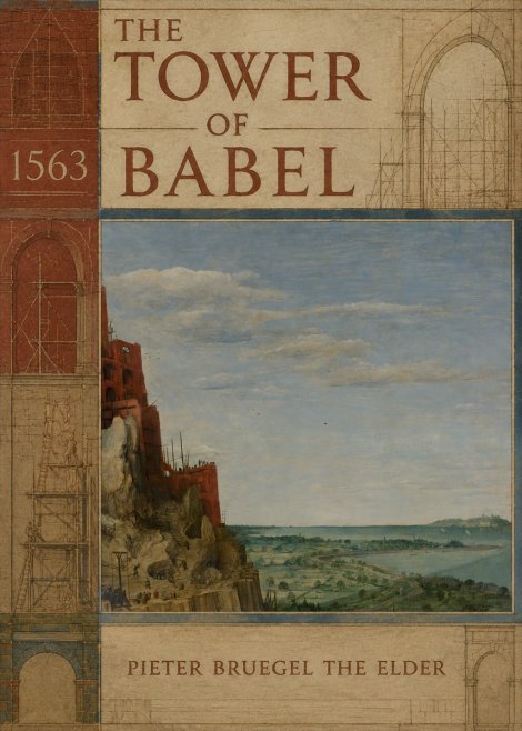 Pieter Bruegel The Tower of Babel X No2 - Plakát