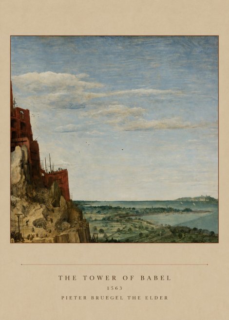 Pieter Bruegel The Tower of Babel X No5 - Plakát